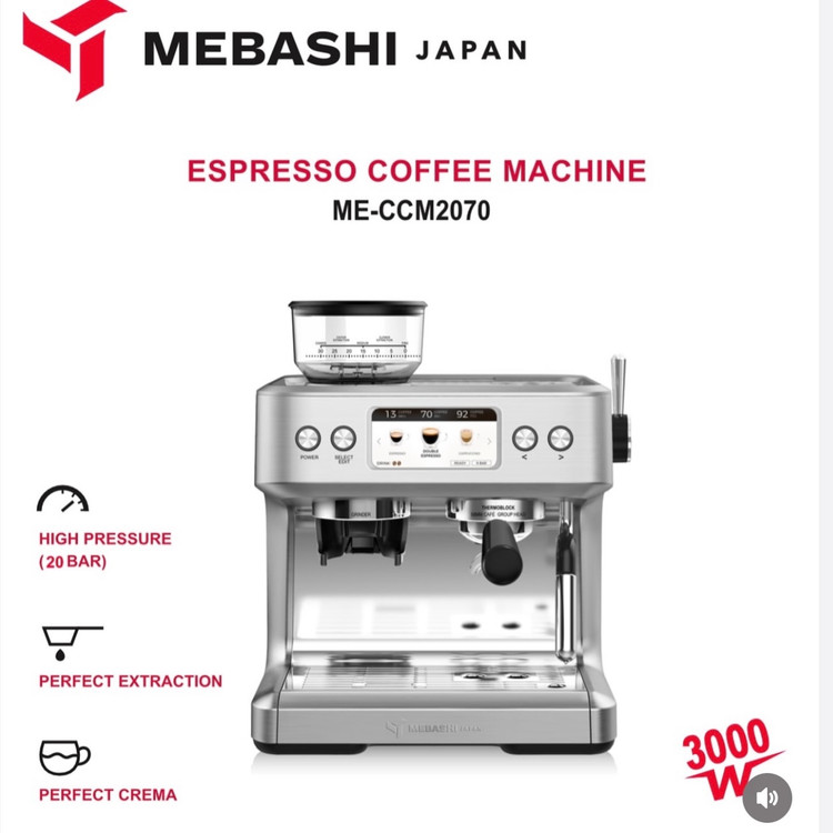 اسپرسوساز مباشی نیمه صنعتی مدل MEBASHI ME-CM2070